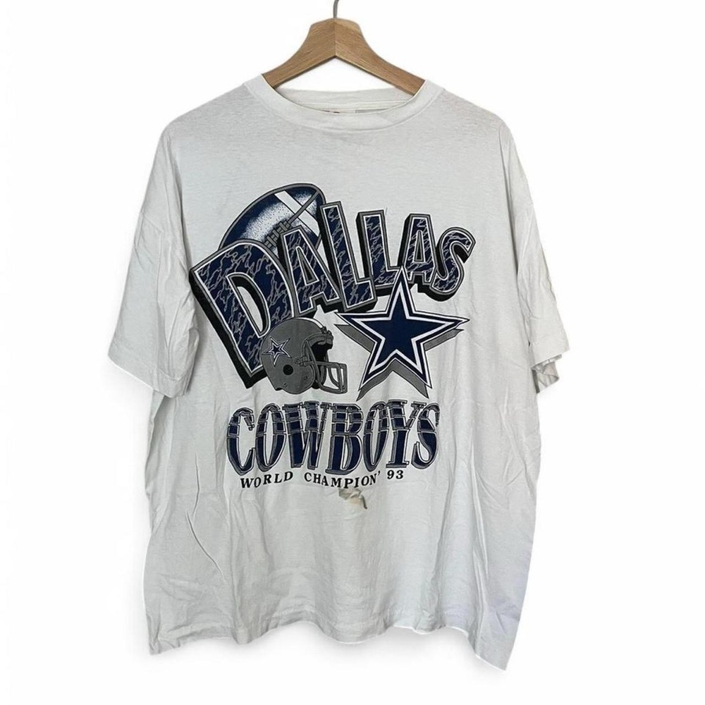 Dallas Cowboys 1993 Super Bowl Champions White T shirt